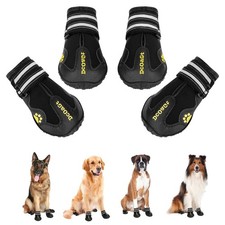 Dog Shoes for Large Dogs, Waterproof Anti-Slip Dog Boots  Paw Protectors for...