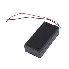 2x AA 3V battery holder connector storage case box ON/OFF switch with l.NN