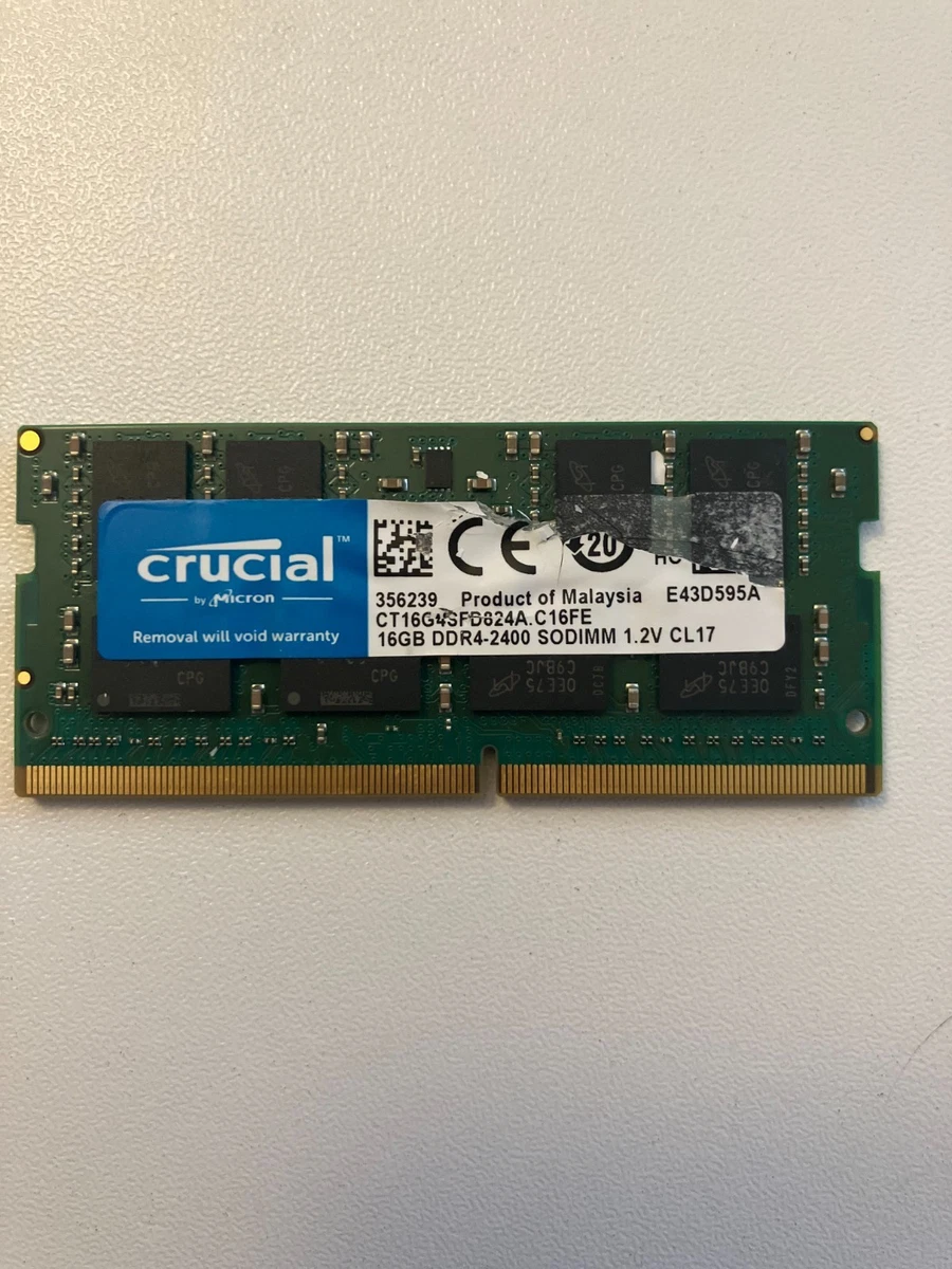 Crucial PC4-19200 (DDR4-2400) Bus Speed Computer RAM 16 GB