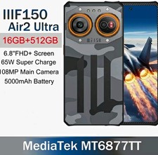 IIIF150 Air2 Ultra 5G 16GB RAM 512GB 6,8 Zoll 108MP Smartphone Grau