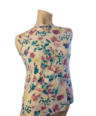 Coolibar Accelera UPF 50+ Tank Shirt XXS Floral Style # 10478 Sleeveless BEACH