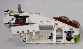 LEGO 75021 Star Wars Episode 2 Republic Gunship Partial Build With Windscreens