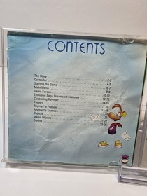 Rayman 2: The Great Escape SEga Dream Cast Box And Manual Only ( No Game) 