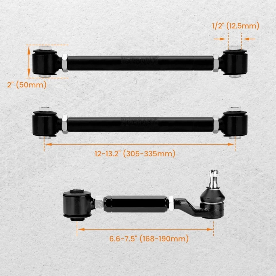 Rear Upper + Lower Control Camber Arms For 2003-2007 Honda Accord 6Pcs US Foto 4 de 4