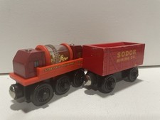Thomas  Friends Wooden Railway Lot of 2 w/ Sodor Mining Co Gold Sifting Car