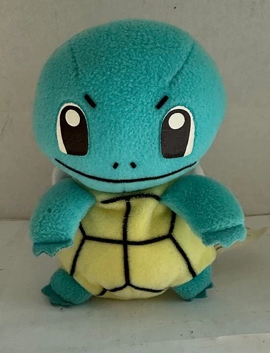 Pokemon Squirtle 5" Plush Doll Bean Bag Toy 1998 Game Freak Beanie Vintage