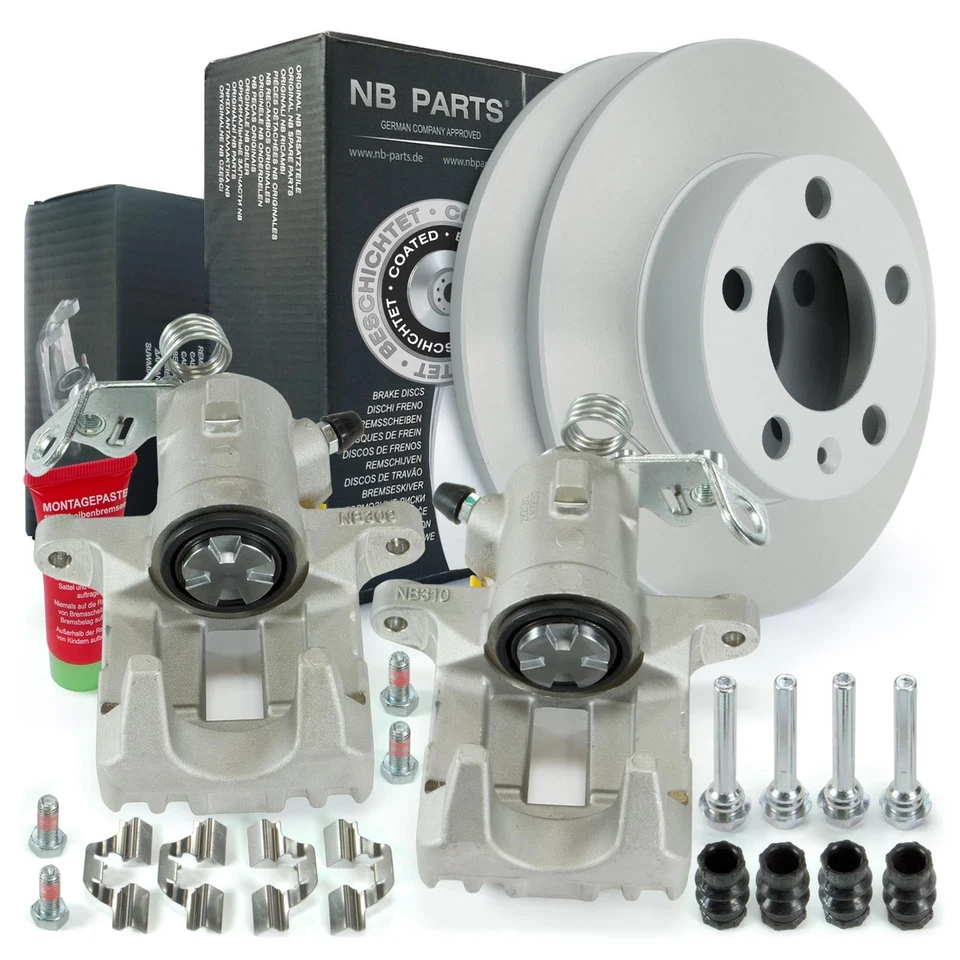 Bremssättel + Bremsscheiben hinten für Seat Cordoba 6L2 Ibiza III IV VW Polo 9N
