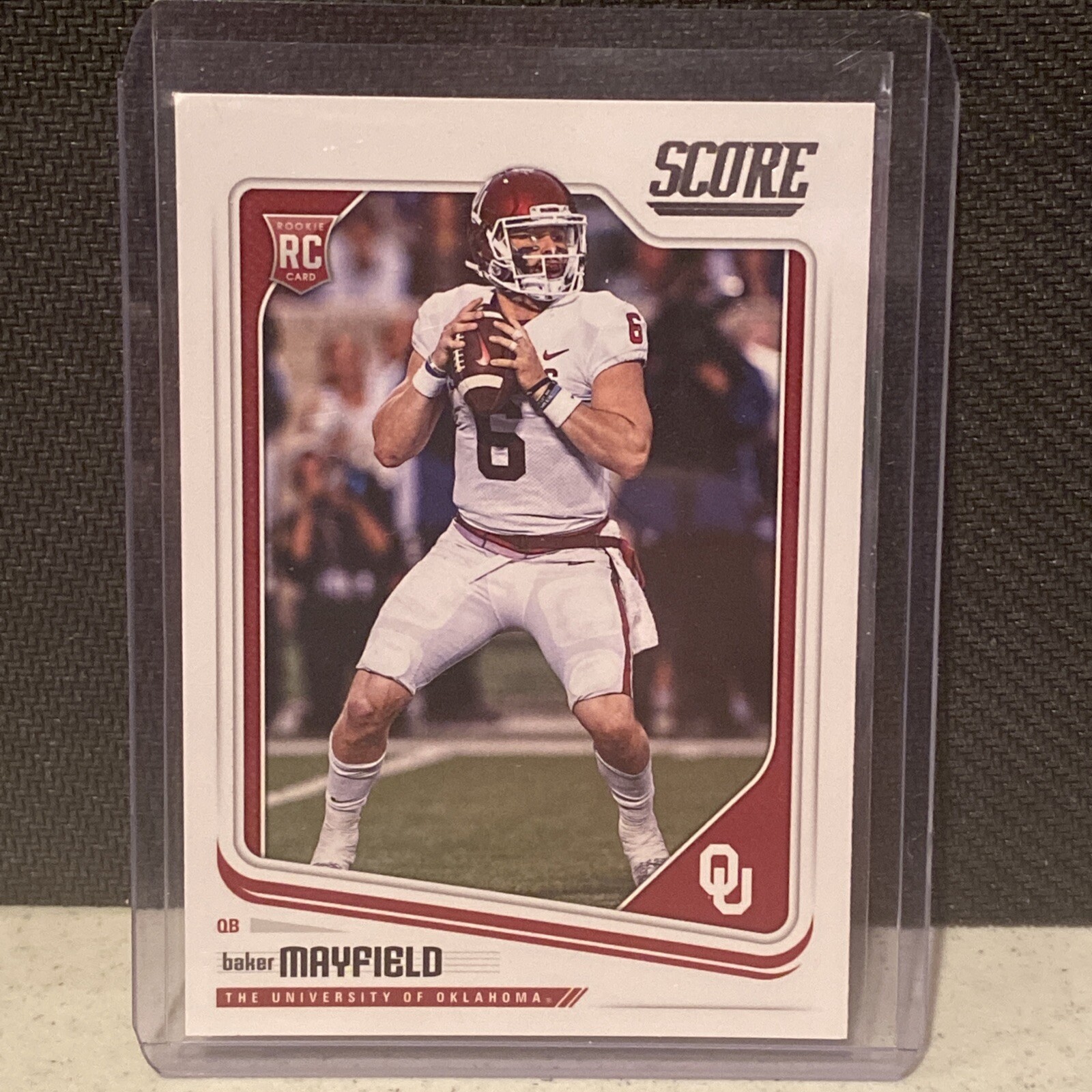 BAKER MAYFIELD 2018 Score Rookie Card Oklahoma Sooners #351 RC BROWNS RAMS!!!