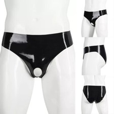 Sous-v??tements s??duisants pour hommes entrejambe ouvert aspect humide string s