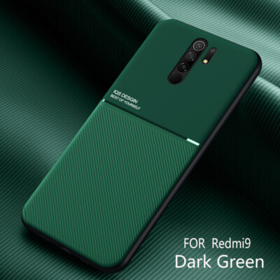 For Xiaomi Redmi 9 9A 9C Pro Mi 9 Magnetic Leather Metal Slim Case Cover