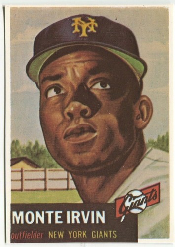 Dover reprint - 1953 Topps #62 Monte Irvin New York Giants