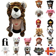 Kids Trapper Hats Animal Characters Winter Warm Soft Party Hat Christmas Gift UK