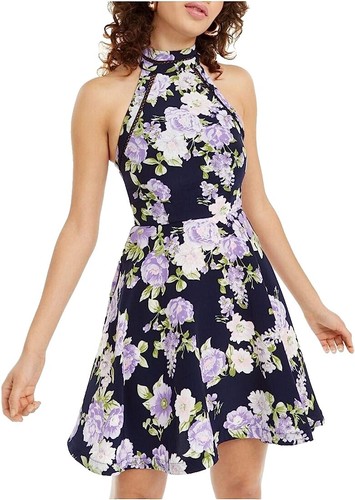 B DARLIN Juniors' Lace-Back Fit & Flare Dress Sz1/2 $49 | eBay