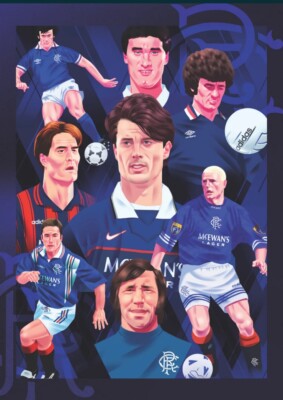 These Football Times Magazine RANGERS Baxter Gascoigne Calcio Soccer NEW Sold Ou
