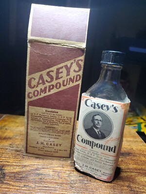 Casey's Compound Apothecary Collectible. 25% Full With Box. Portland Oregon