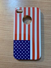 Custodia Cover RIGIDA per Apple iPhone 4 4G 4S - Mod. BANDIERA AMERICANA USA