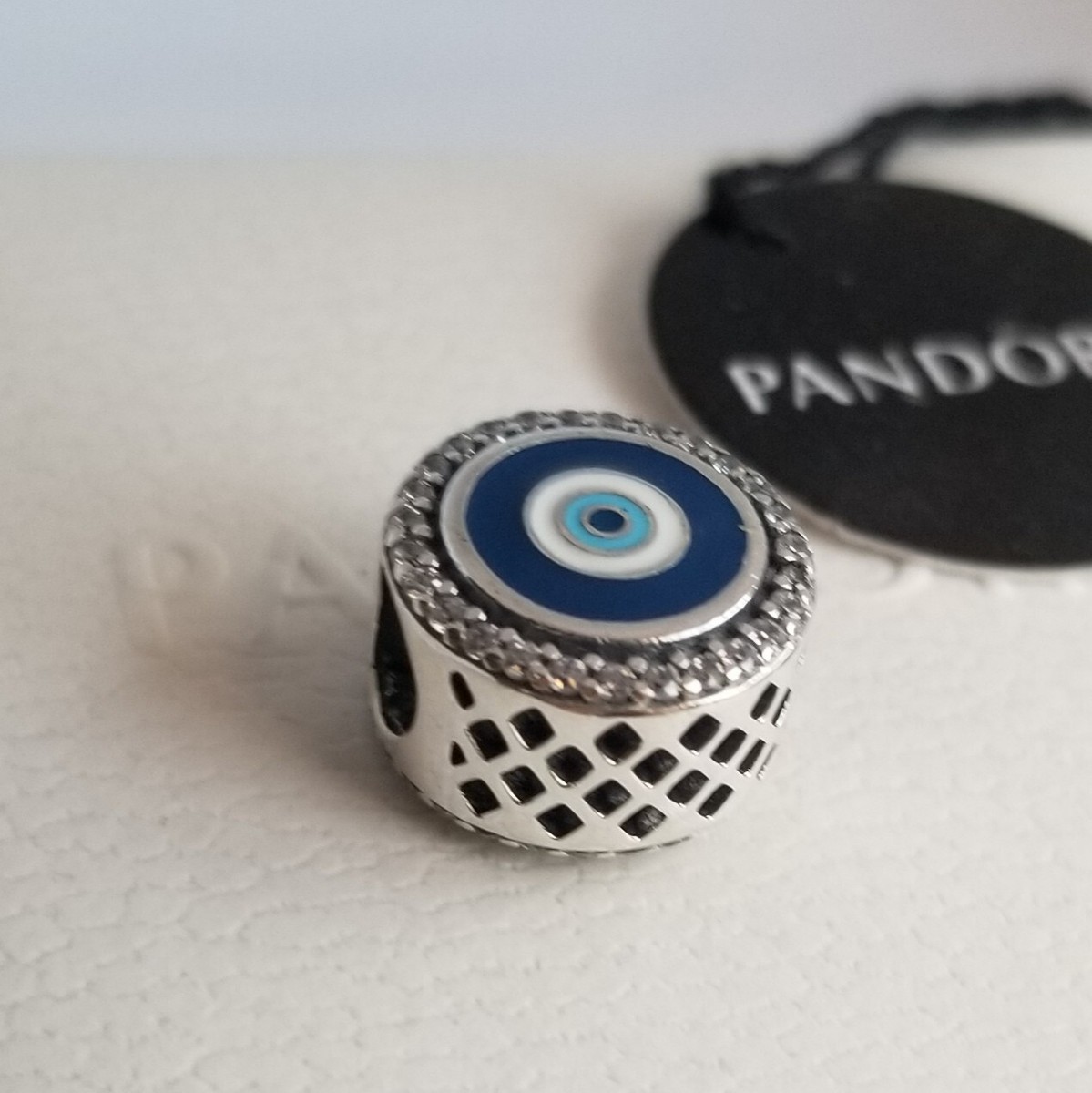 Pandora Evil Eye Protection Silver Charm 925 Ale #64 UK