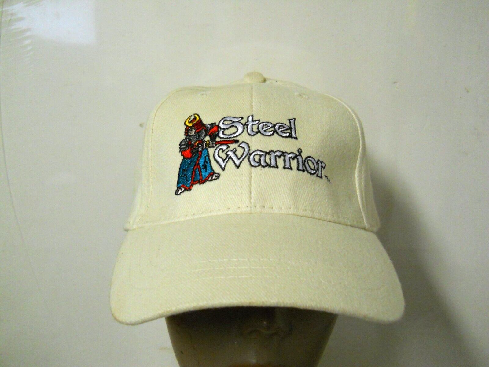 Steel Warrior Frost Cutlery Cream Embroidered Baseball Hat Adjustable NEW