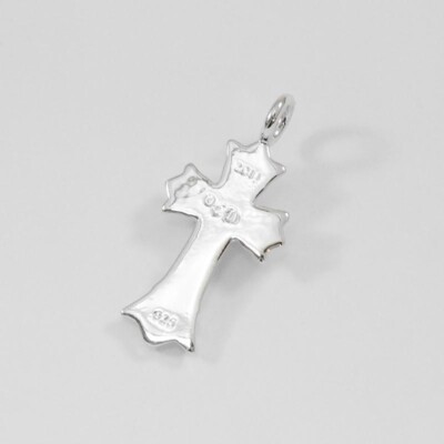 Chrome Hearts Double CH Cross Tiny After Diamond Pendant Charm