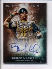 BRUCE MAXWELL 2018 TOPPS INCEPTION ORANGE ROOKIE AUTOGRAPH AUTO #23/50 AJ3046