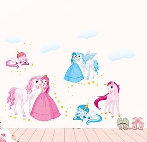 Wandtattoo Prinzessin Einhorn Wandaufkleber Sticker Bilder ...