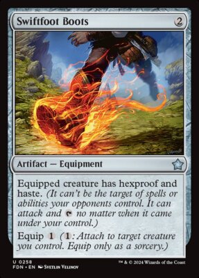 1x Swiftfoot Boots - NM - Foundations - SPARROW MAGIC mtg