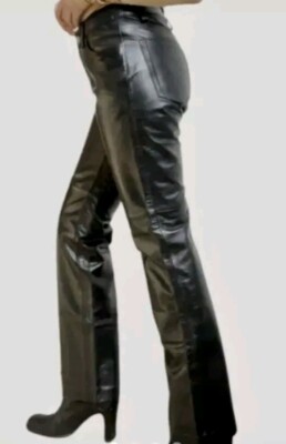 GAP RN54023 Boot Cut Outer Shell 100% Leather Pants Women's Jeans 6 (W26/29L)