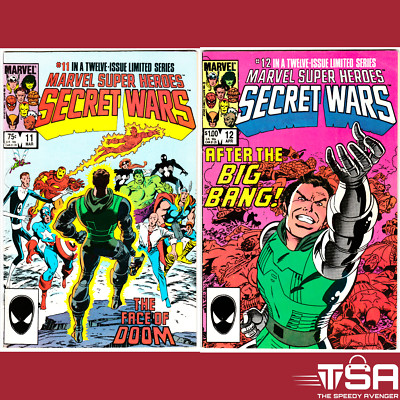 MARVEL SUPER HEROES SECRET WARS #11 + #12 Mike Zeck Covers MCU