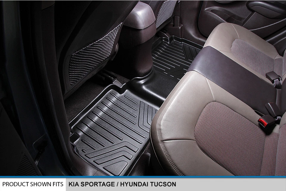 SMARTLINER Custom Fit Floor Mats Cargo Trunk Liner Set 2010-2013 Hyundai Tucson Foto 4 de 4