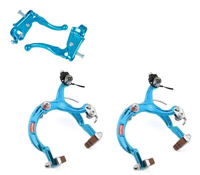 DIA COMPE OLD SCHOOL BMX TECH 3 MX121 LEVERS With MX1000 Brakes F/R Blue