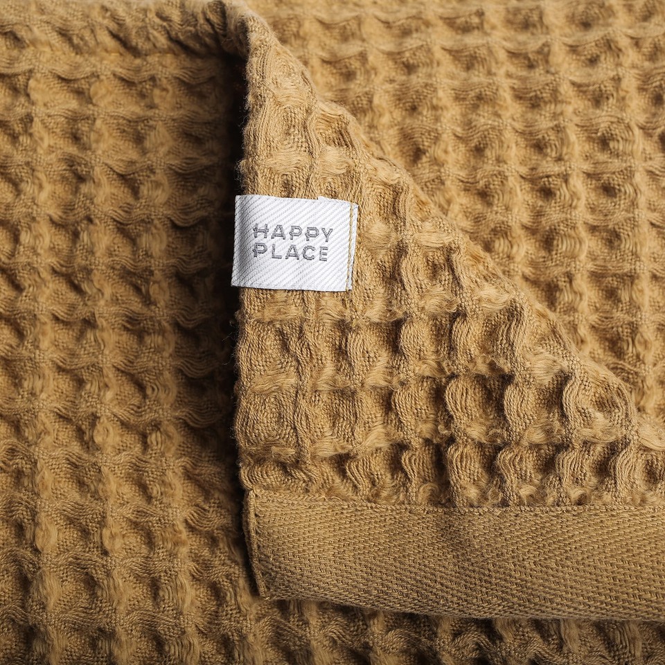 100 Organic Cotton Waffle Weave Hand Towels, Quick Dry and Ultra