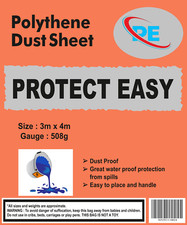 Image of Polythene Dust Sheet 3mx4m - 508gauge - 1.4kg
