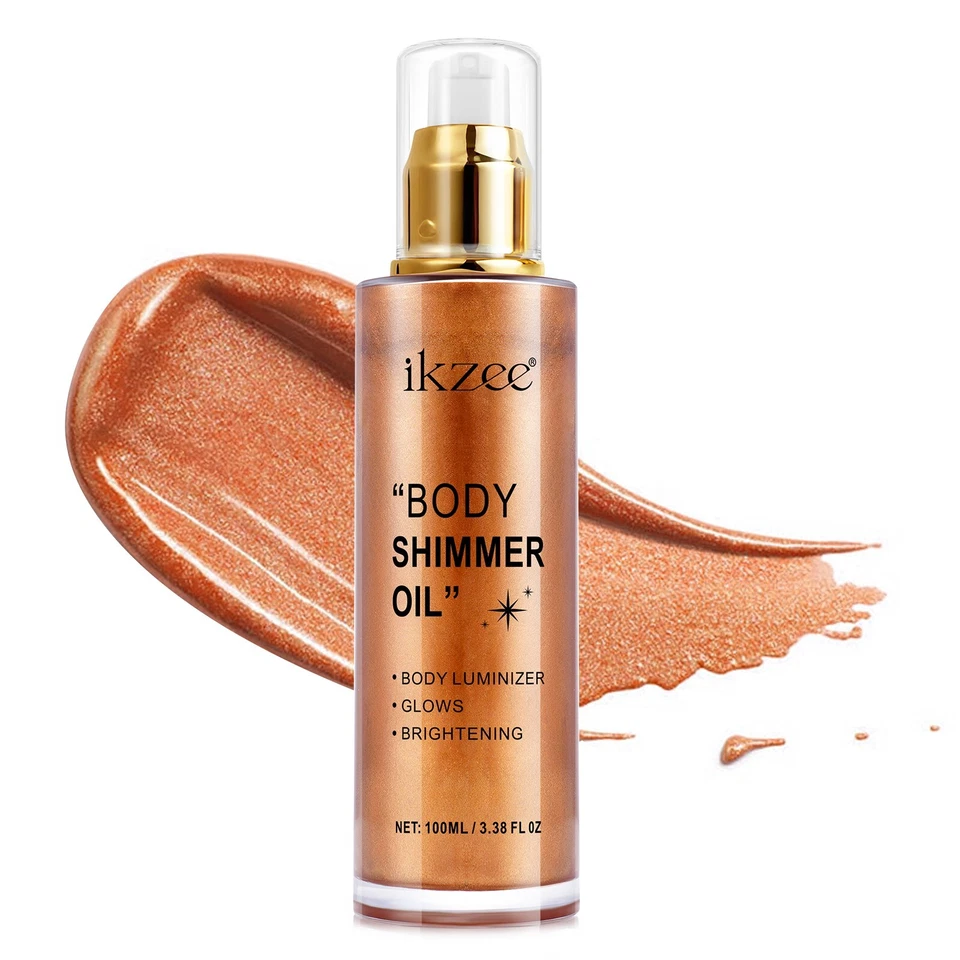 Body Shimmer Oil & Face Brightener, Long-Lasting Glow Luminizer - Image 4 of 4
