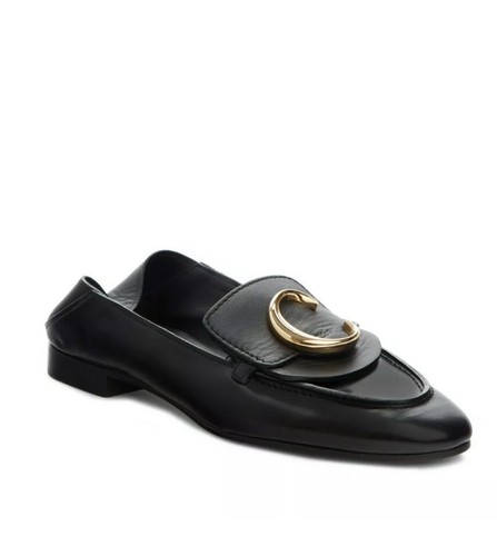 NEW Auth $695 CHLOE C Logo Story Black 
