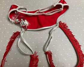 Agent Provocateur Skyranger suspender belt L fringed thigh chaps Cowgirl NEW