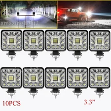 4INCH LED Work Light Flood SPOT Lights For Truck Off Road Tractor ATV Square 48W