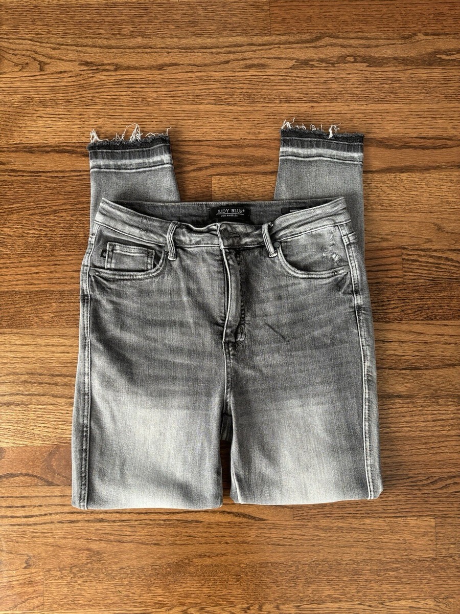 Judy Blue Jeans Grey High Rise Skinny Jeans Judy Blue Skinny Fit