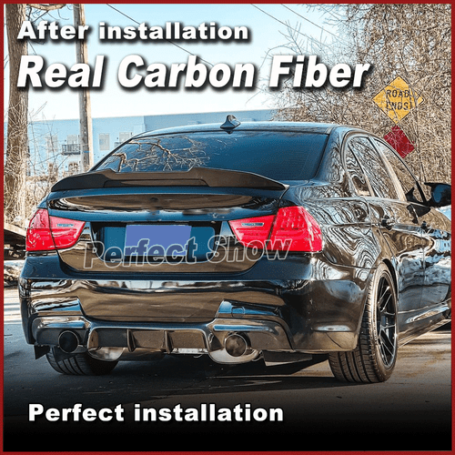 Für BMW 3er E90 320i 325i 330i M3 05-12 Carbon Heckspoiler Flügel Spoiler Lippe - Picture 2 of 15