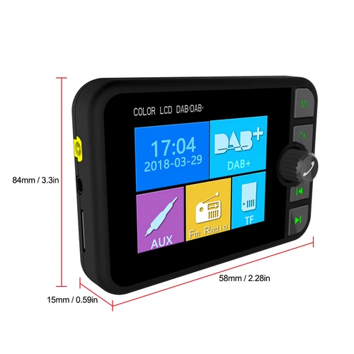 Bluetooth Digital Car DAB Radio FM Transmitter MP3 Player Receiver USB Adapter - Bild 8 von 18