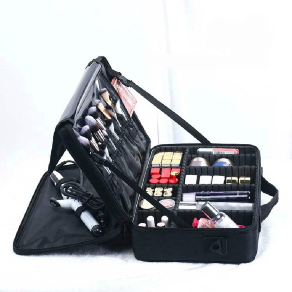 Makeup Bag Embroidery Manicure Portable Clapboard Toolbox, Size:Large-image
