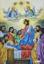 Dormition of the Mother of God Bead Embroidery Kit DIY Needlepoint Beadwork 650