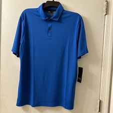 Oakley Hydrolix Divisional UV Polo Golf Shirt Blue F0A403084 Size Small NWT