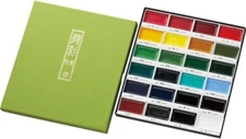 Kuretake Japan Gansai Tambi Watercolor Jananese Art Paint 24 Colors Set MC20