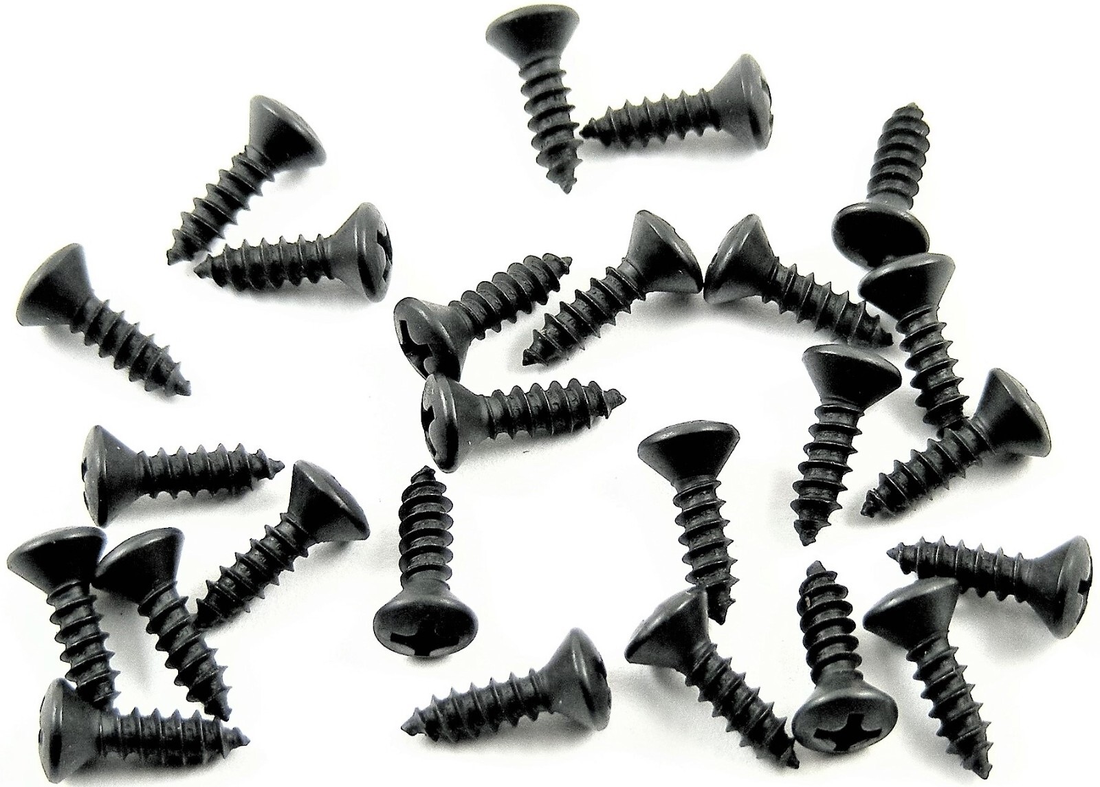 Ford Black Trim Screws 6 x 1/2" Long 6 Oval Head 25 screws 264 eBay