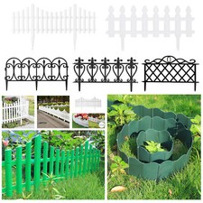 Flexible Plastic Hedge Garden Lawn Grass Edging Picket Border Fencing Panel AA