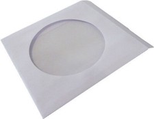 100 Stück CD DVD Blu-Ray Papierhüllen Schutz-Hüllen Papiertüten mit Sichtfenster