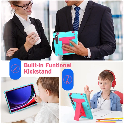 Heavy Duty Stand Case Rugged Cover For Samsung Galaxy Tab S10 FE /S10 FE+ Tablet - Picture 18 of 54