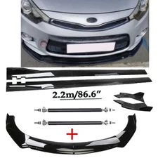Front Bumper Lip Splitter Spoiler Side Skirt Strut Rod For KIA Forte Koup Optima