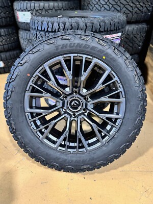 20x9 Fuel Rebar Gray Wheels 275/55R20 32
