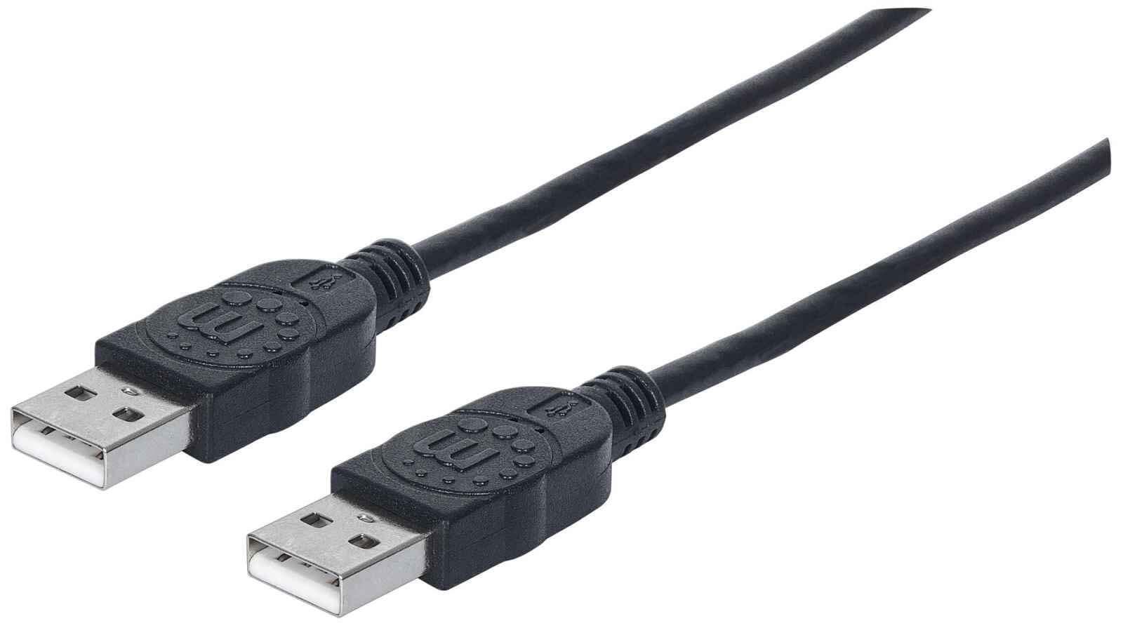 Manhattan 353915 Hi-Speed USB A Device Cable, USB 2.0, Type-A Male to Type-A Mal